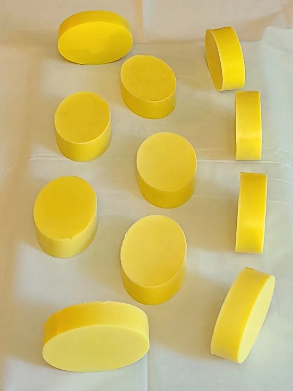 Lemon Zest Botanical Oval Hand Poured Goat Milk Soap Bar